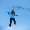 Cathou dans la neige