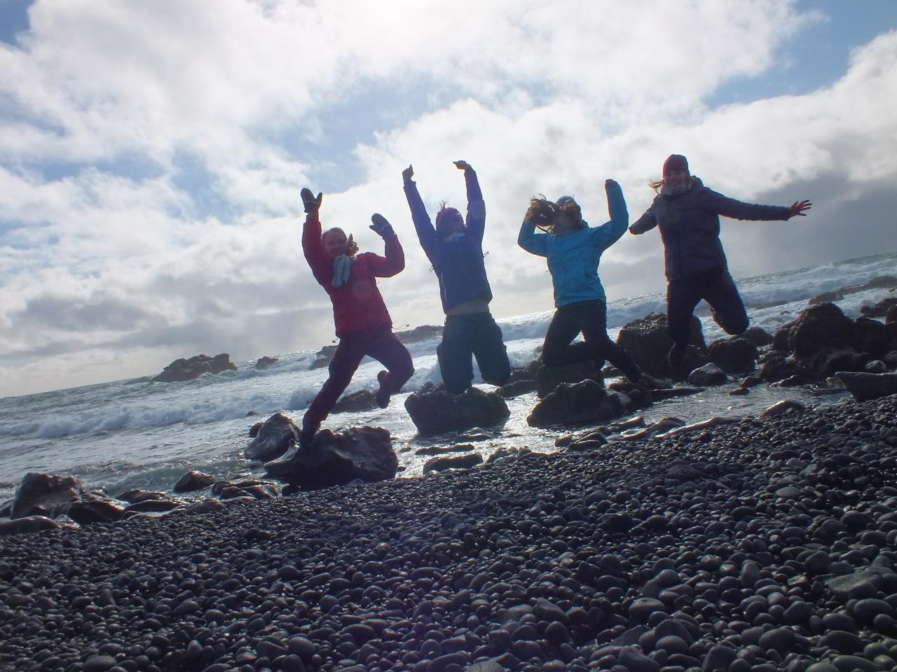 encore un saut mais a la plage